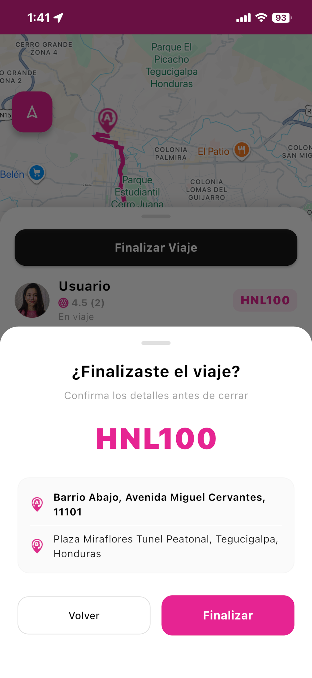 Pink Driver Honduras