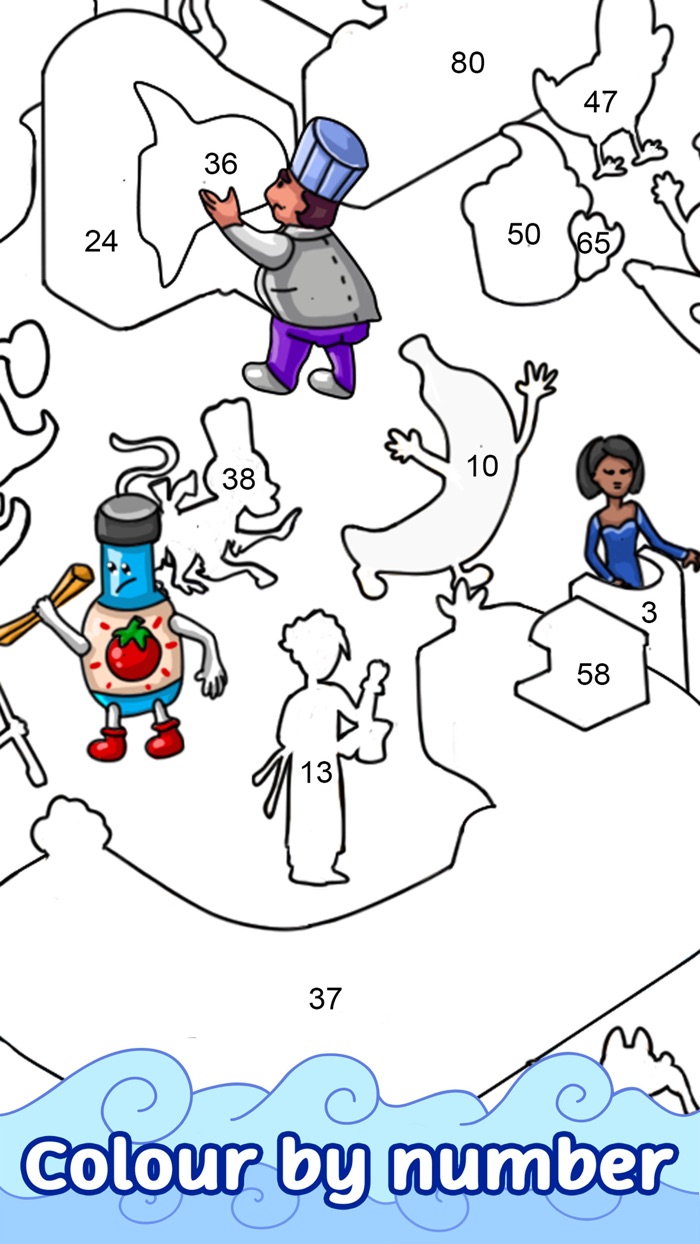 Quebra-cabeça de colorir