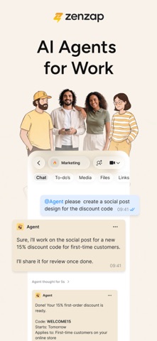 Zenzap: AI Agents for Work Screenshot 1 of 5