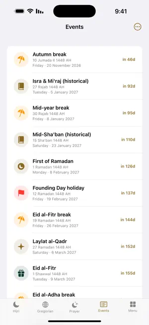 Yawmak — Hijri Calendar screenshot 4