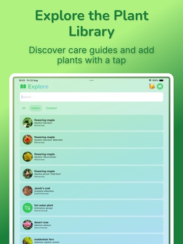 Identify Plants* iPad screenshot
