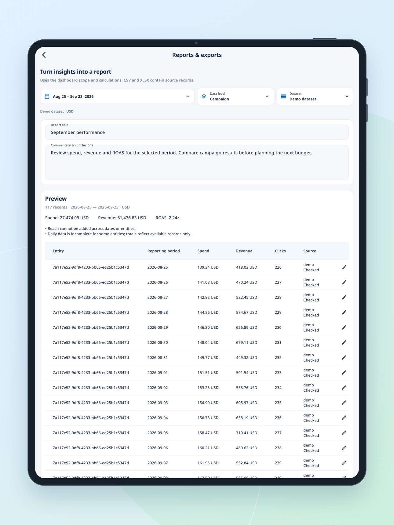 Screenshot 12 of Ad Budget Planner