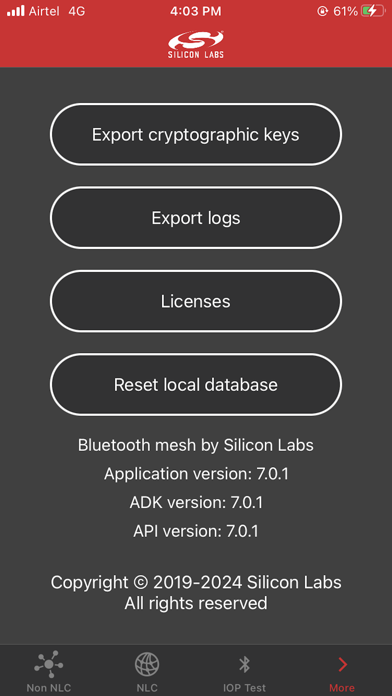 Bluetooth mesh by Silicon Labs Screenshot