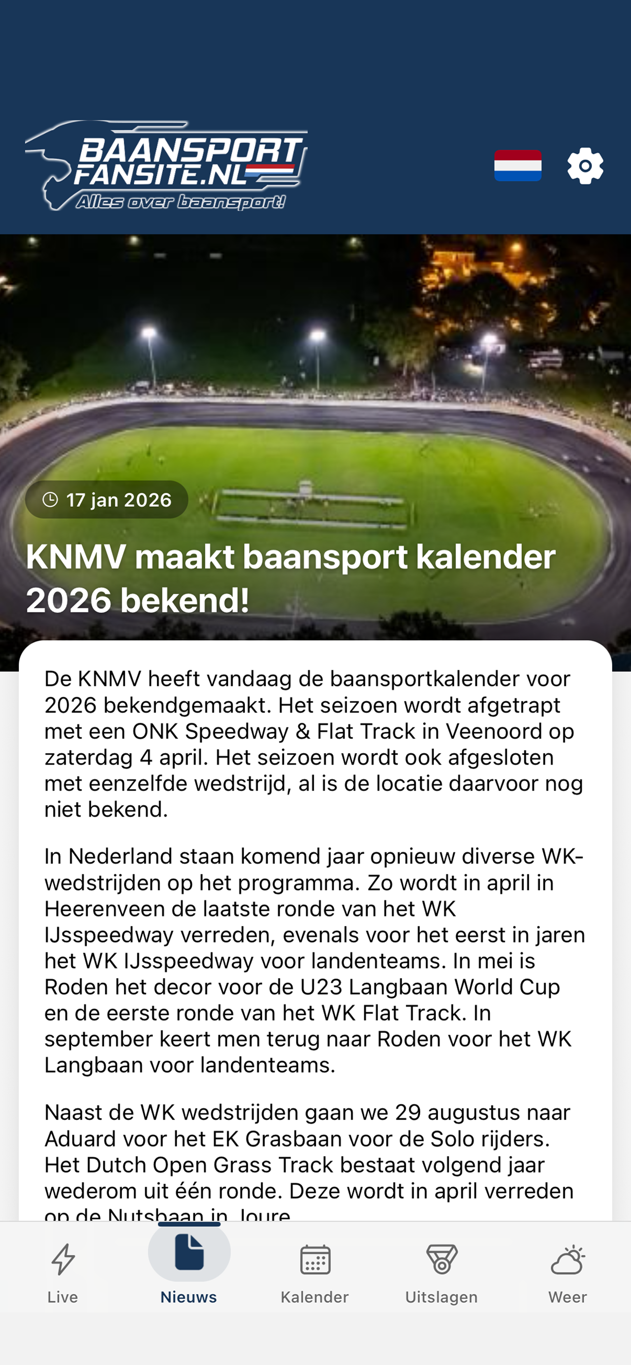 Baansport screenshot 3