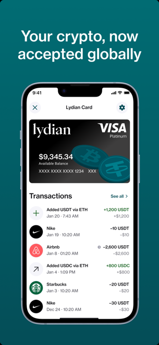 Lydian Wallet Screenshot 3 of 4