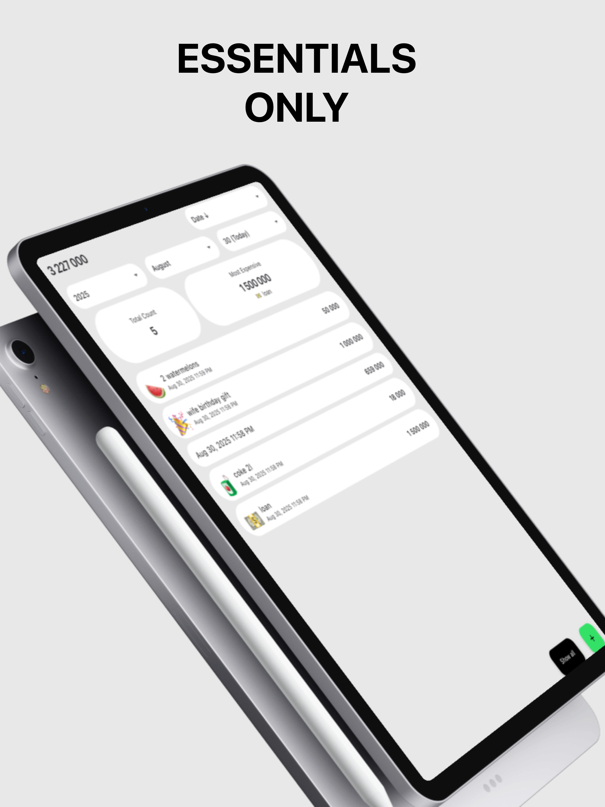 Simple Cash Tracker