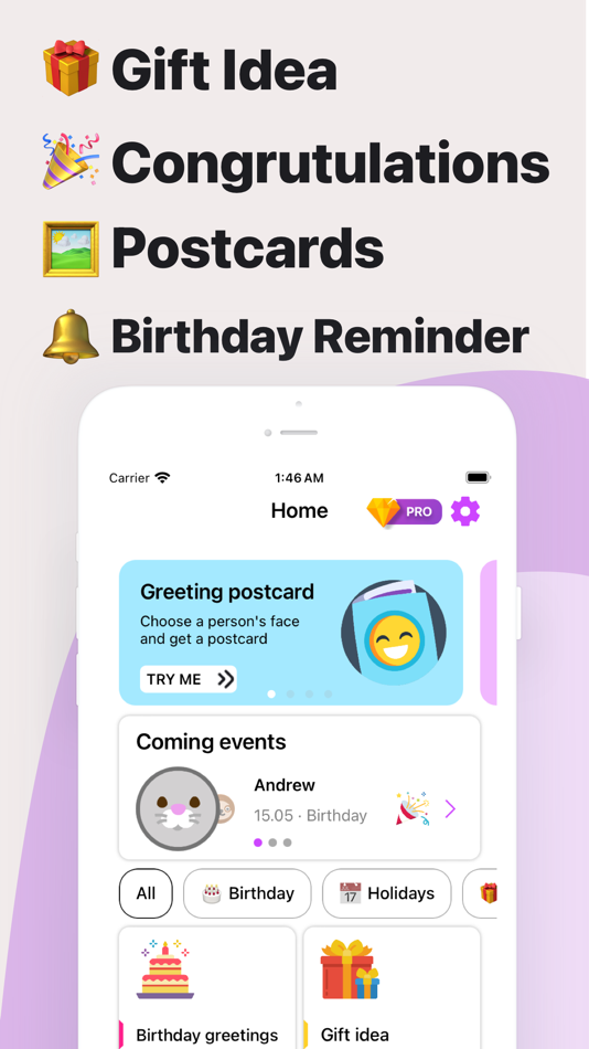 #1. AI Gifts, Greetings & Reminder (iOS) 由: Andrey Dyatkov