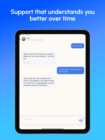 Aura: AI Wellness Companion iPad screenshot