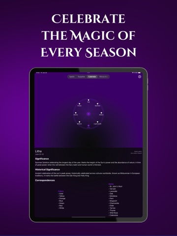 Wicca・Witchcraft Witch Spells iPad screenshot 4