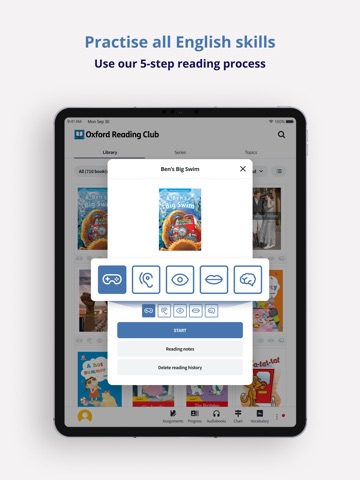 Oxford Reading Club iPad screenshot