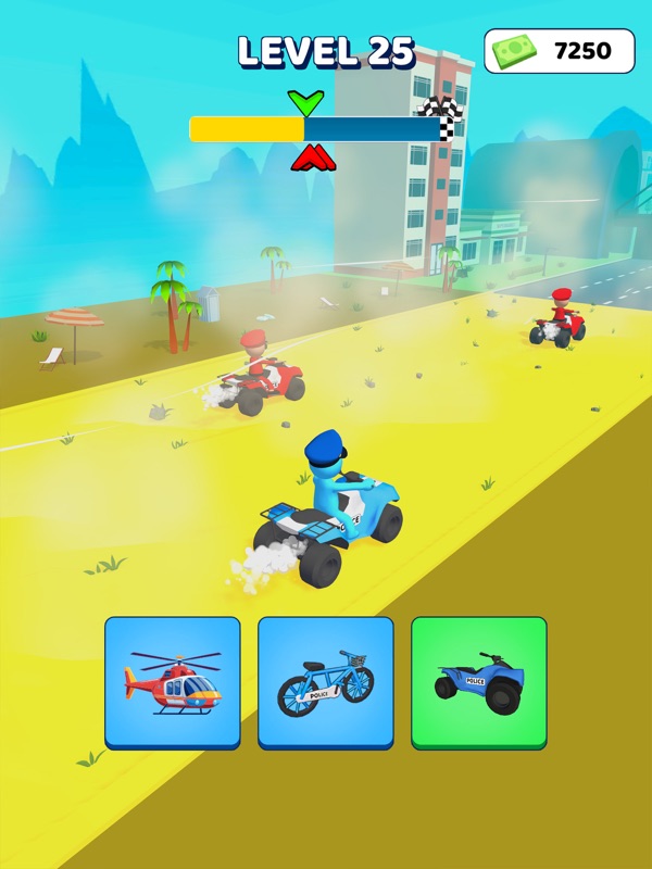 Transform: Police Car Race screenshot 7
