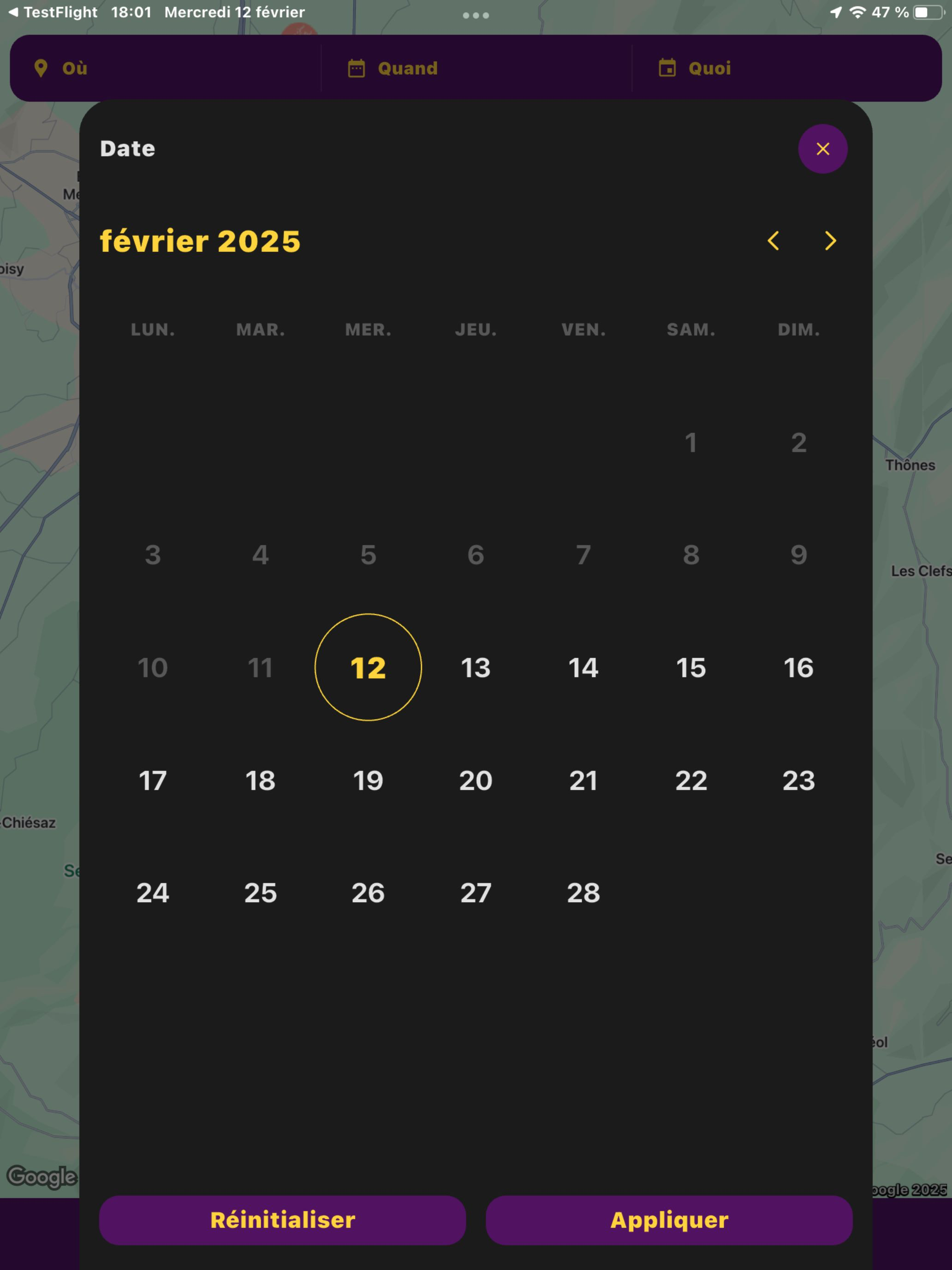 MapEvents - Mes Événements