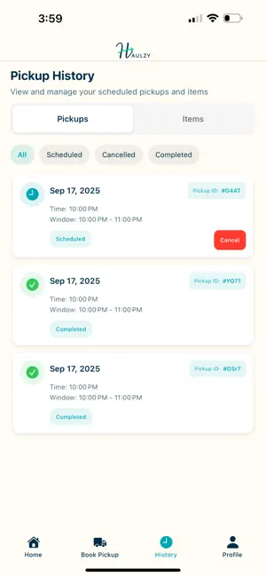 Haulzy screenshot 1