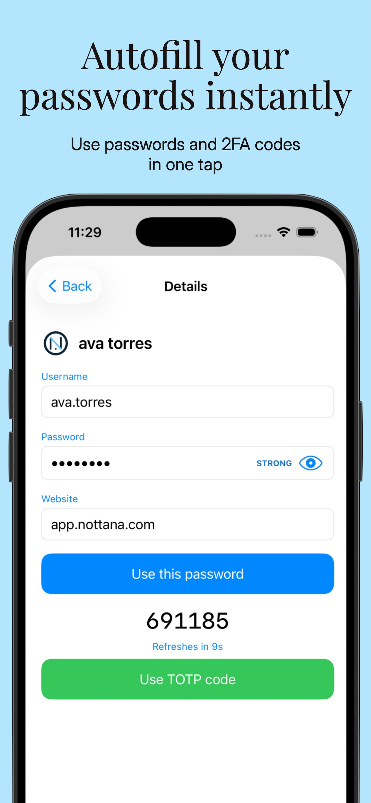 Nottana Password Manager screenshot 3