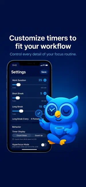 Focus: Custom Pomodoro Timer screenshot 2