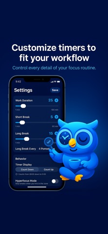 Focus: Custom Pomodoro Timer Screenshot 2 of 5