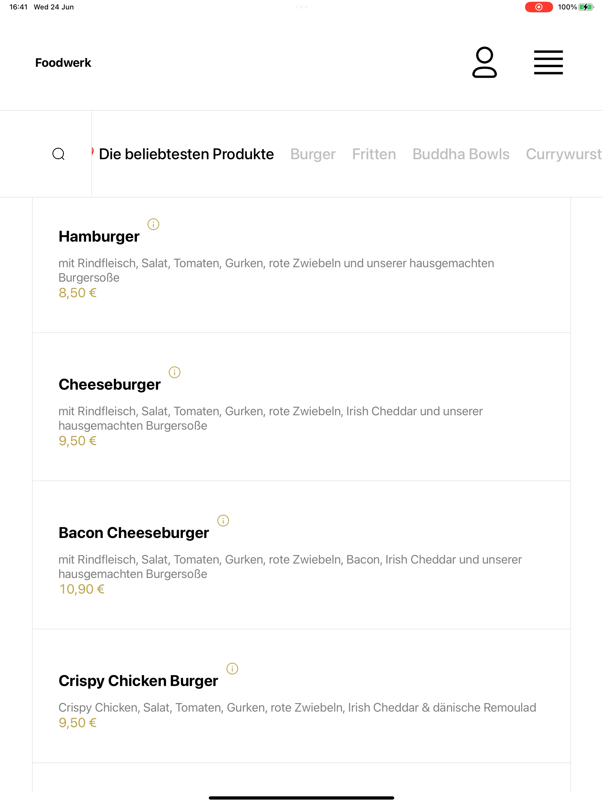Foodwerk screenshot 14