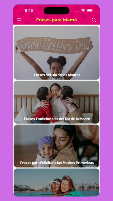Happy Mother's Day Mom Phrases Screenshot