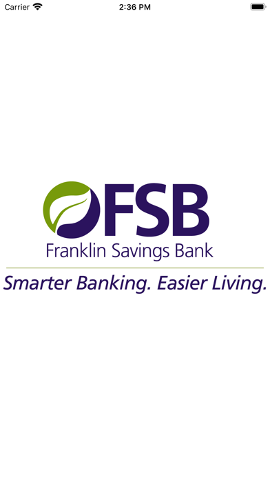 Franklin Savings Bank Screenshot