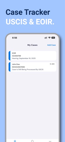 MigraUSA Case Tracker Screenshot 1 of 5
