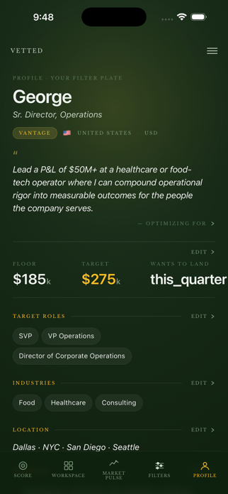 Vetted: Career Intelligence Screenshot 6 of 6