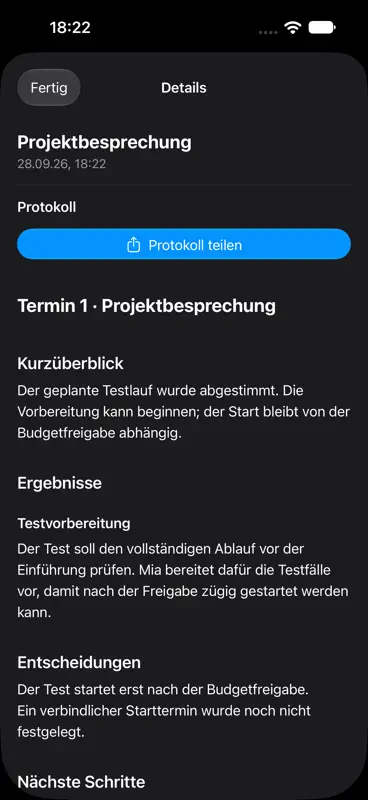 ClarityAI: KI Meeting Notizen screenshot 1 of 3