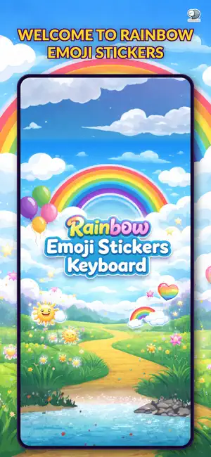 Rainbow Emoji Stickers by CS screenshot 1