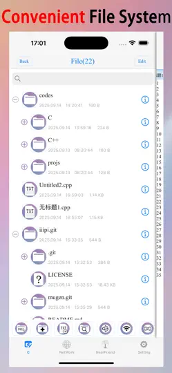 Screenshot von C/C++ LLVM Clang auf dem iPhone 6