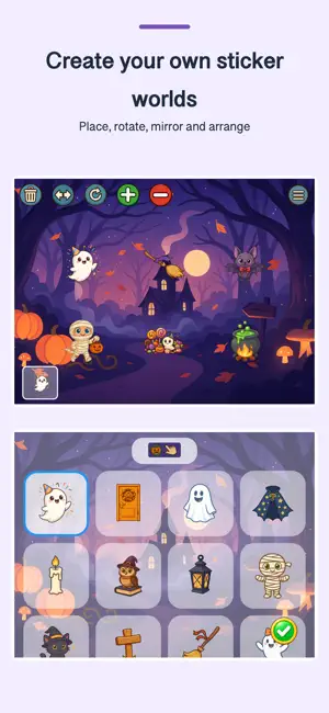 Halloween Sticker Games Kids screenshot 2