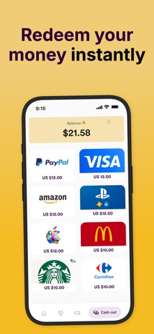 Golden Surveys - Earn Cash iPhone screenshot