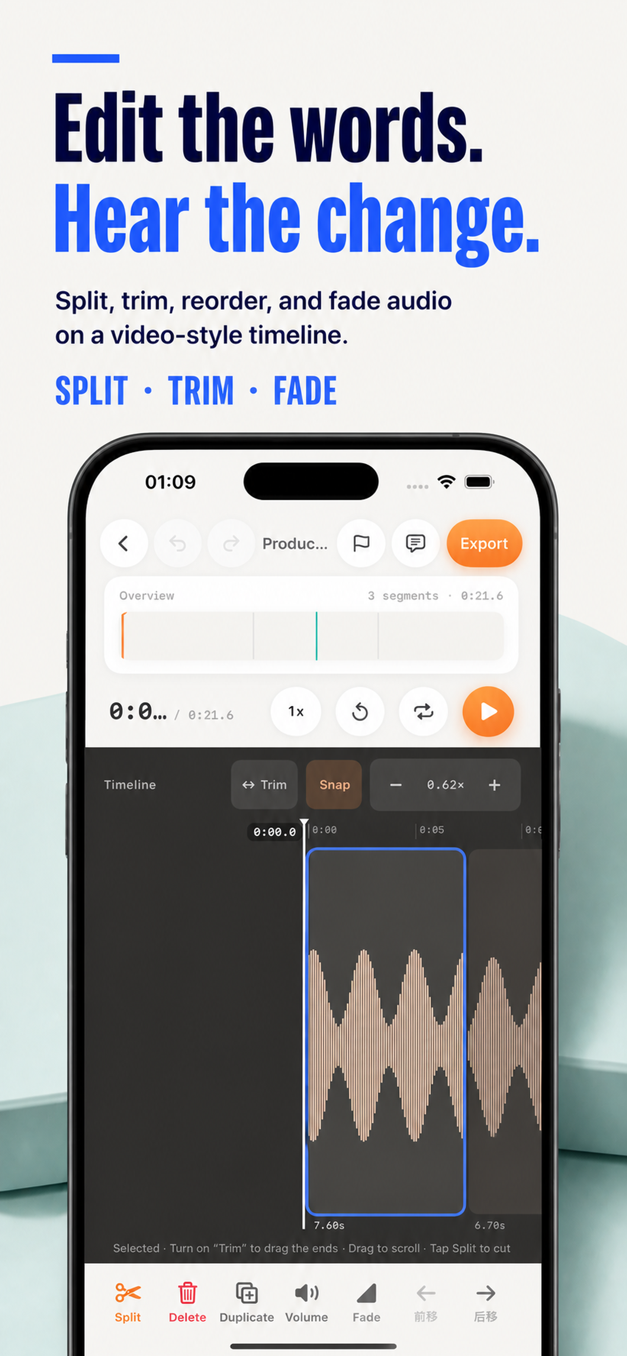 Audio Transcription Editor screenshot 3