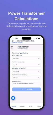 Electrical Protection Calci Screenshot 2 of 6