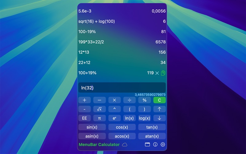 App screenshot