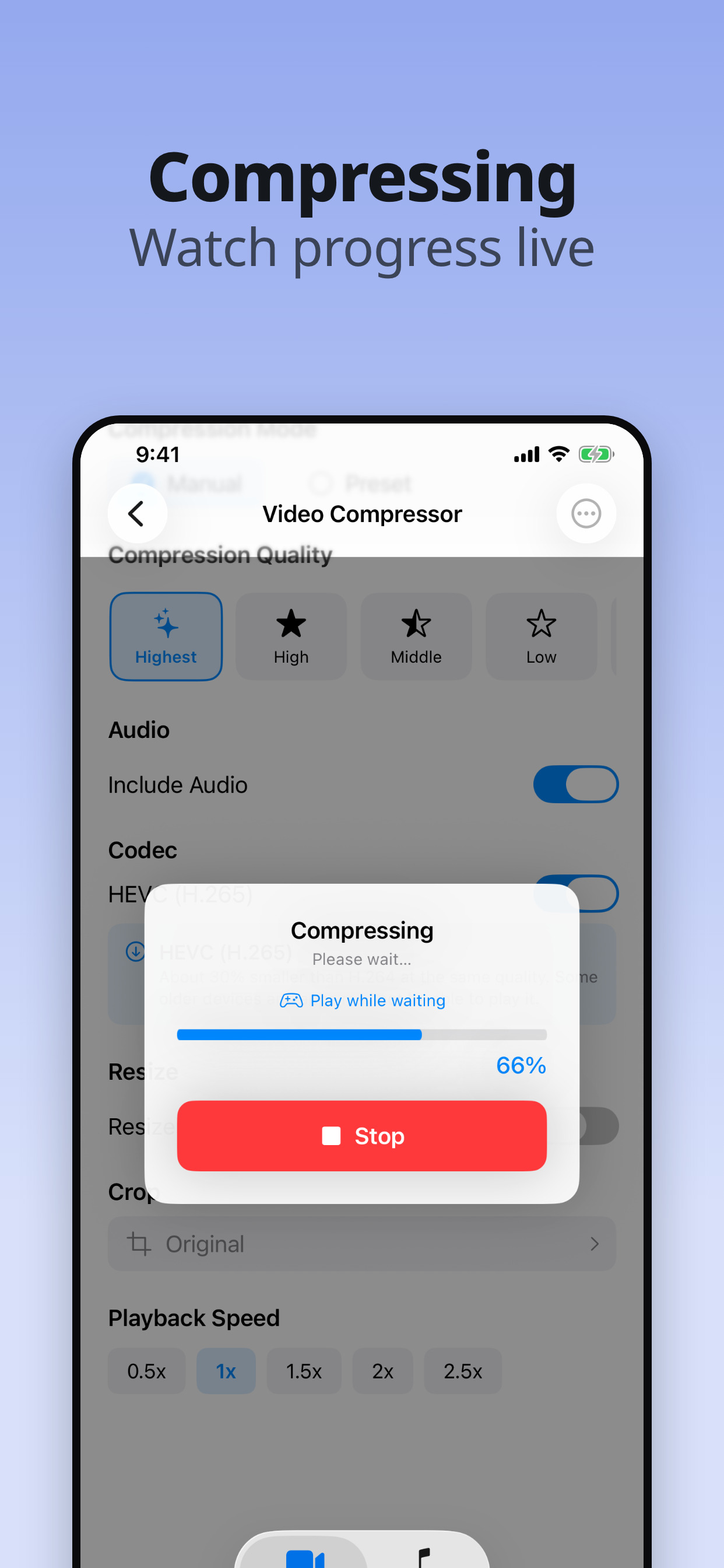 Video Compressor – Compress HD screenshot 6