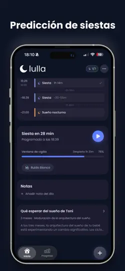 Captura de pantalla de Lulla: Diario De Sueño Bebé en iPhone 2