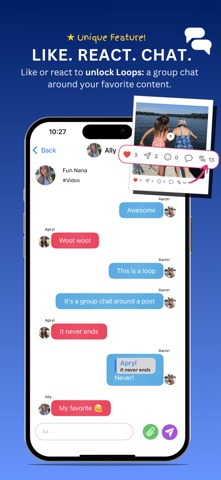 Slice Reaction & Messaging App Screenshot 3 of 6