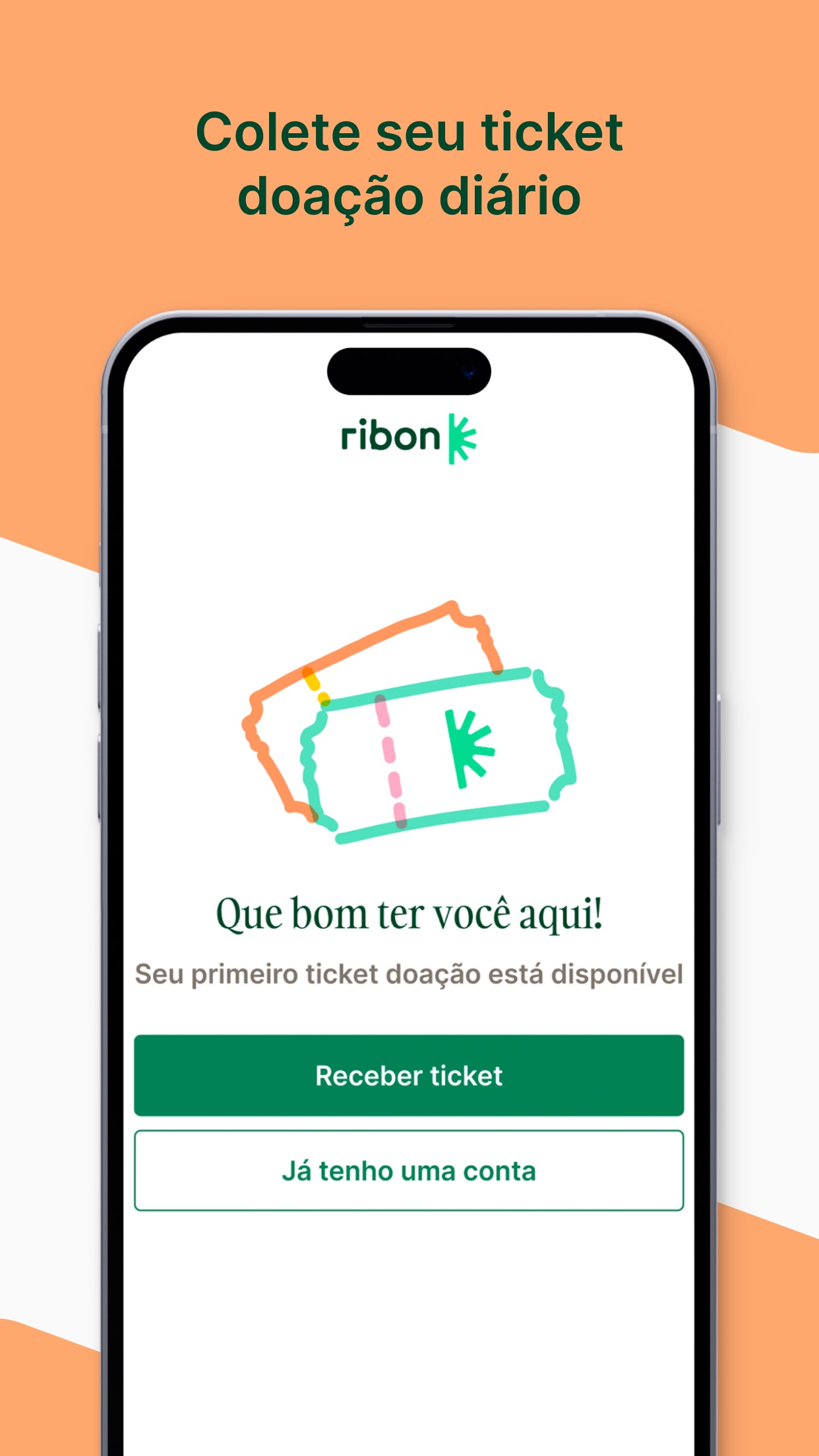 Screenshot do app Ribon - Ajude alguém todo dia