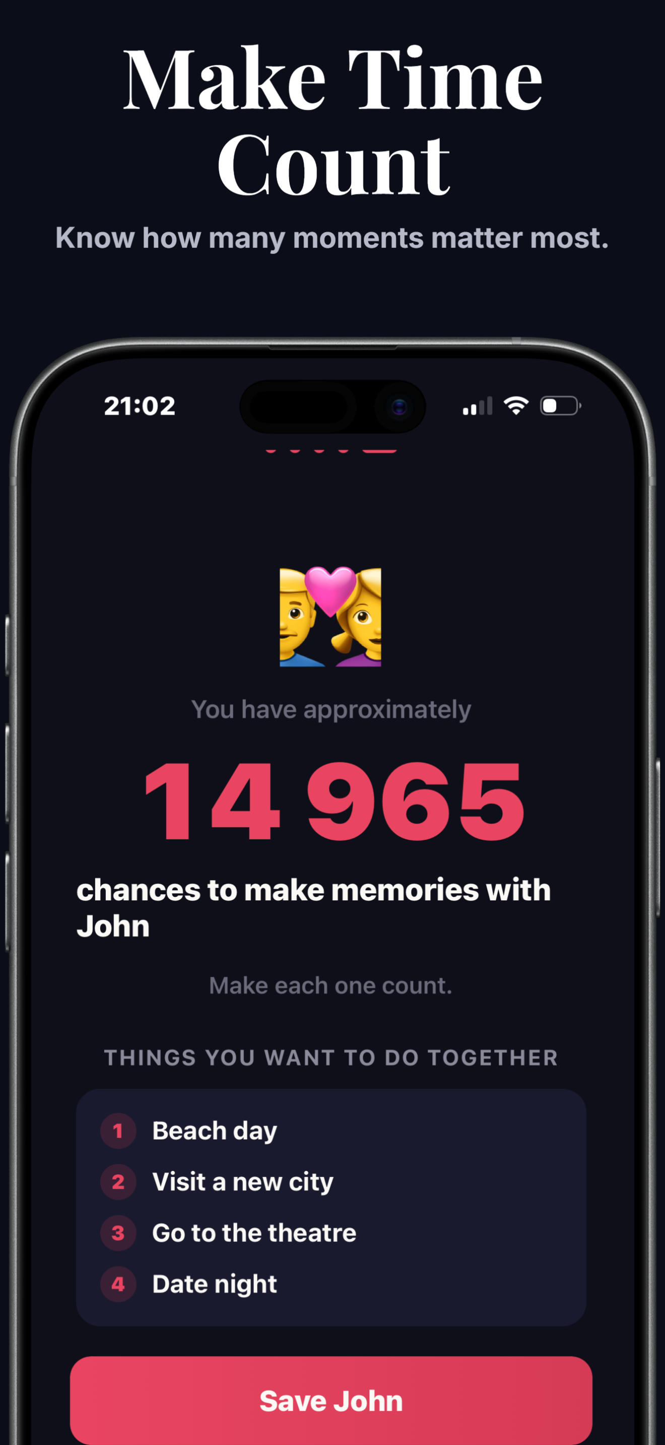 Just Time: Life Countdown screenshot 3