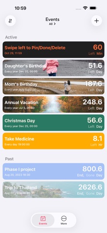 Countdown List - Days Matter Screenshot 1 of 7
