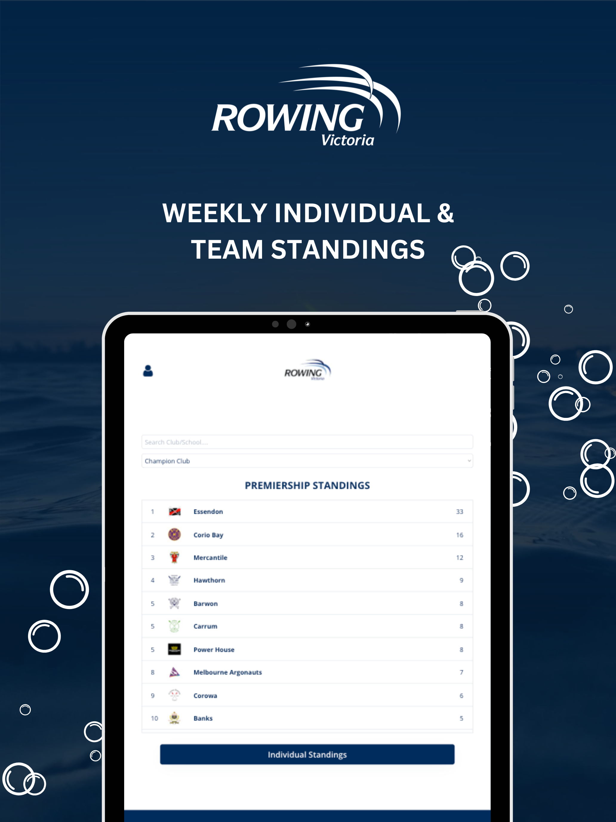 Rowing Victoria - Live App