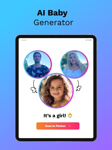 Baby Generator See Future Face iPad screenshot