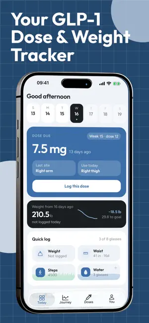 Steadyway: GLP-1 Dose & Weight screenshot 1