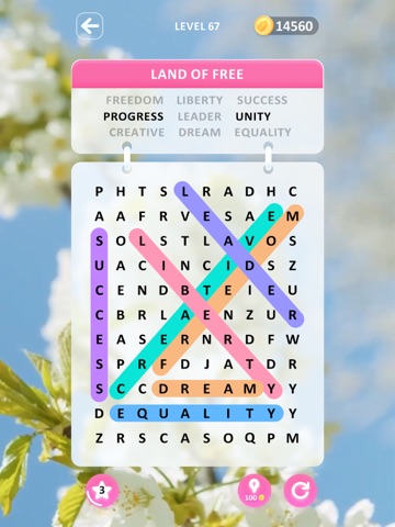 Serene Word Search iPad screenshot
