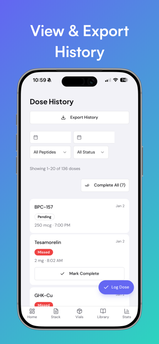 PepBuddy: Peptide Tracker Screenshot 7 of 7