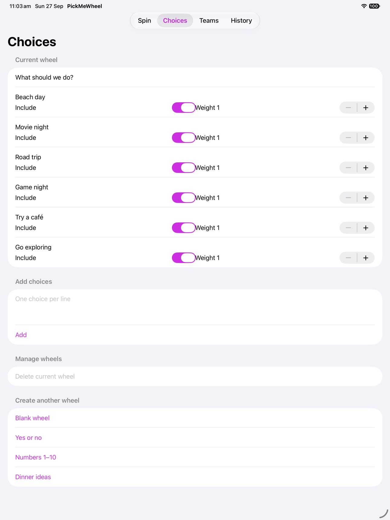 Screenshot 5 of PickMeWheel