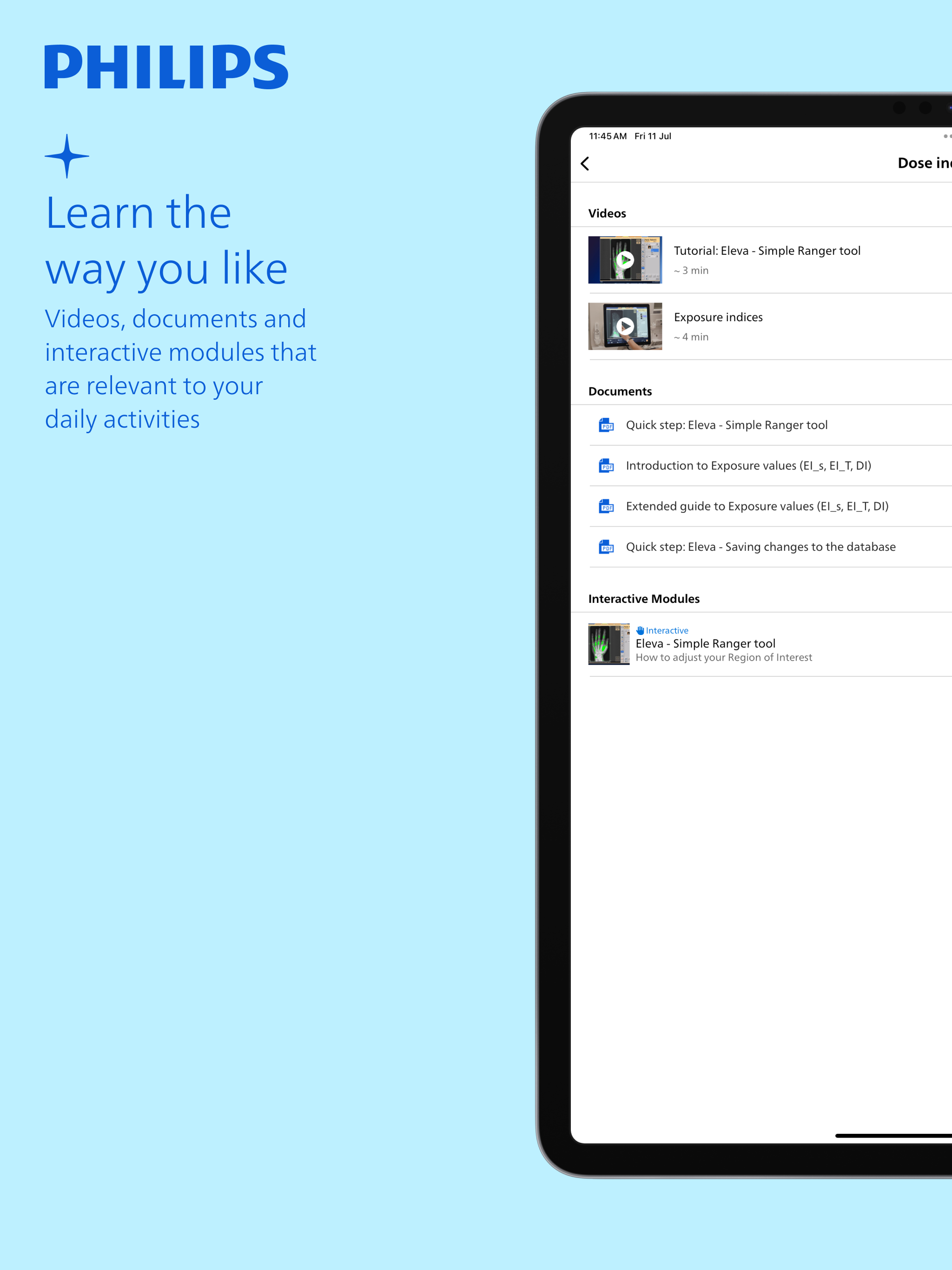 Philips DXR Learning