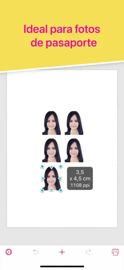 Captura de pantalla de Print To Size en iPhone 3