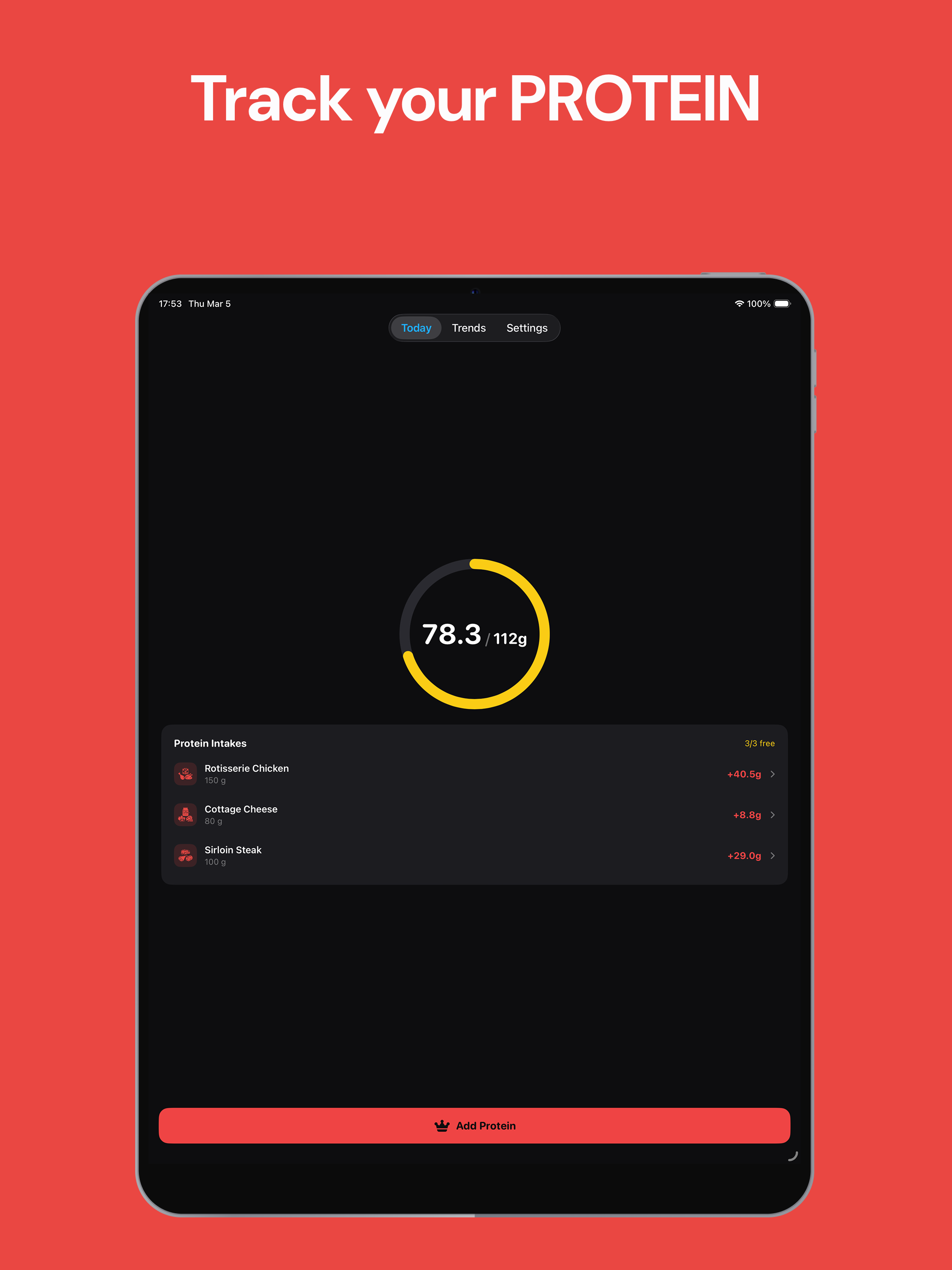 Protein Tracker: Muscle Gain