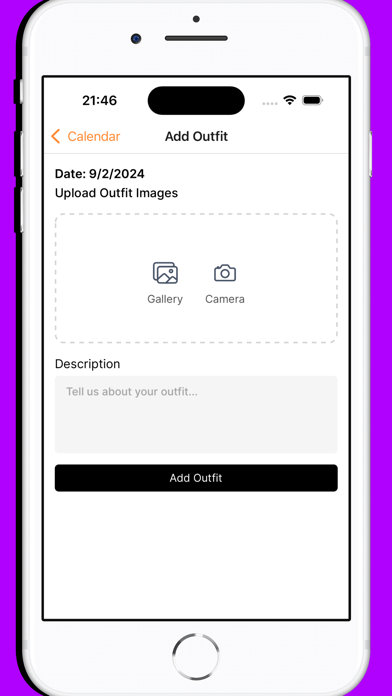 Outfit Planner/Calendar Screenshot