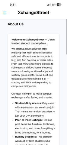 XchangeStreet screenshot